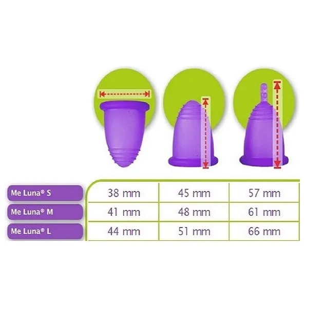 کاپ قاعدگی ملونا مدل کلاسیک حلقه سایز متوسط - تصویر 2