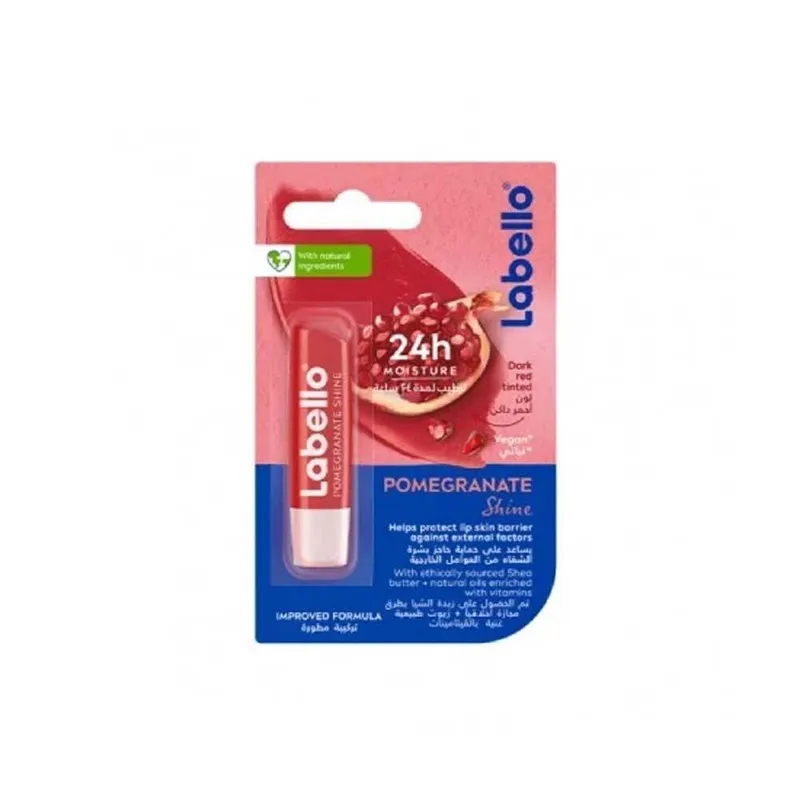 بالم لب ماتیکی لابلو مدل Pomegranate Shine با عصاره انار، مرطوب‌کننده و نرم‌کننده لب، فاقد الکل، مناسب پوست خشک و معمولی، ایجاد درخشندگی طبیعی - تصویر 4