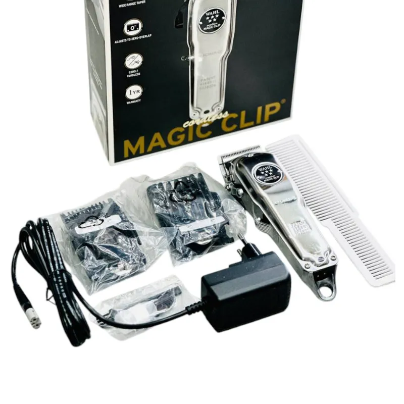 ماشین اصلاح موی سر و صورت وال پروفشنال مدل Wahl Cordless Magic Clip Metal Edition - تصویر 3