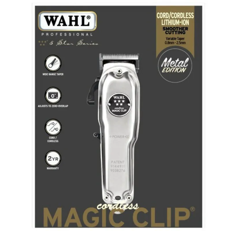 ماشین اصلاح موی سر و صورت وال پروفشنال مدل Wahl Cordless Magic Clip Metal Edition - تصویر 5