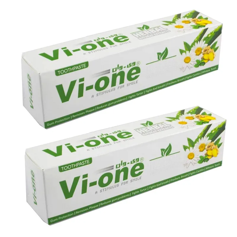 خمیر دندان وی وان مدل Herbal حجم 80 میلی لیتر بسته 2 عددی - تصویر 3