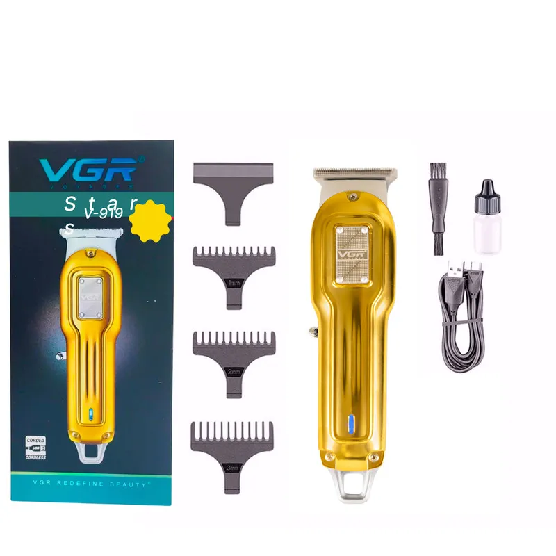 ماشین اصلاح موی سر و صورت شارژی وی جی آر مدل V-919-stars-gp - تصویر 4