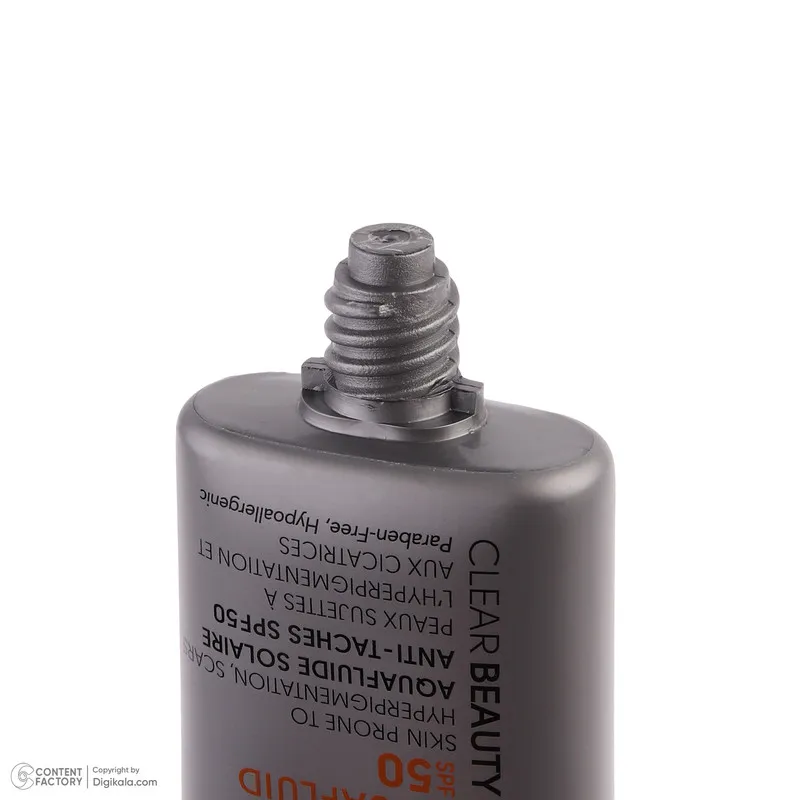 فلوئید ضد آفتاب بدون رنگ سی بی پاریس spf50 مدل Anti-Spot محافظ UVA،UVB مناسب پوست های  حساس و آکنه‌دار حجم 40 میلی لیتر - تصویر 5