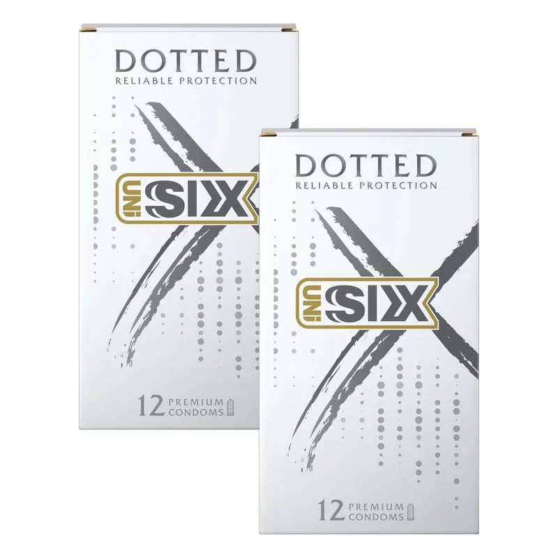 کاندوم سیکس مدل Dotted دو بسته 12 عددی - تصویر 2