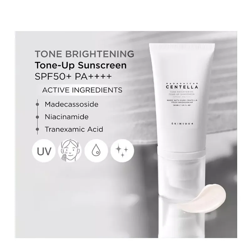 کرم ضد آفتاب سانتلا SPF 50 مدل Tone-Up Sunscreen مناسب پوستهای حساس حجم 50 میلیلیتر - تصویر 5