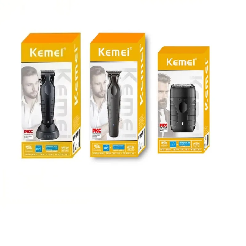 ماشین اصلاح موی سر شارژی کیمی مدل KM-2296,KM-2299,KM-T95 بسته 3 عددی - تصویر 3