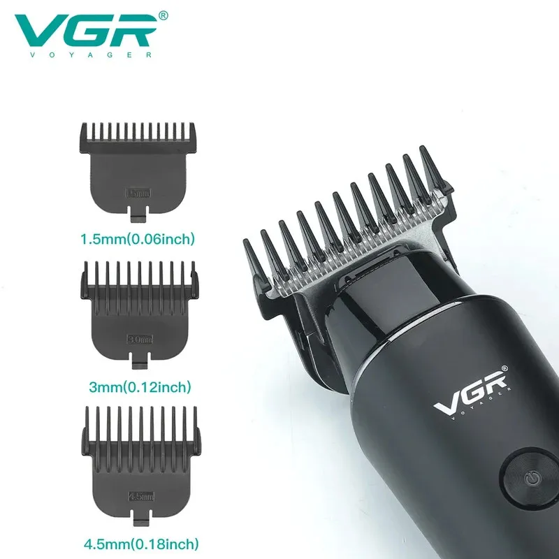 ماشین اصلاح موی سر و صورت شارژی وی جی ار مدل V-937stars - تصویر 4