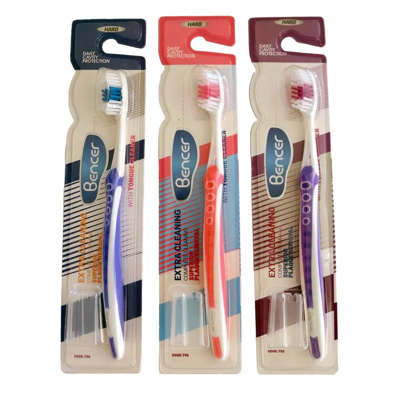 مسواک بنسر مدل Extra Cleaning بسته 3 عددی با برس سخت - تصویر 2