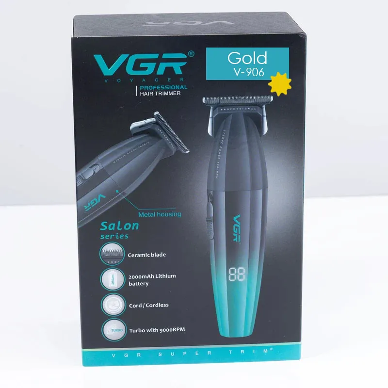 ماشین اصلاح موی سر و صورت شارژی وی جی ار مدل V-906 Gold - تصویر 3