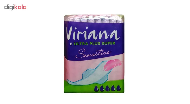 نوار بهداشتی ویریانا مدل V8S بسته 8 عددی - تصویر 2