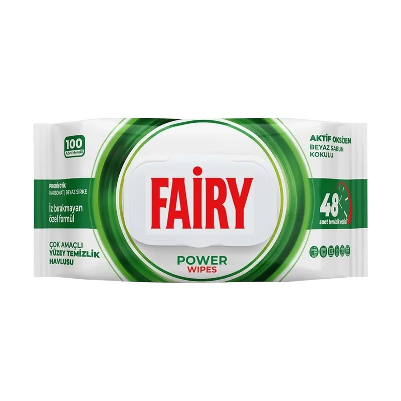دستمال مرطوب فیری مدل power بسته 100 عددی - تصویر 5