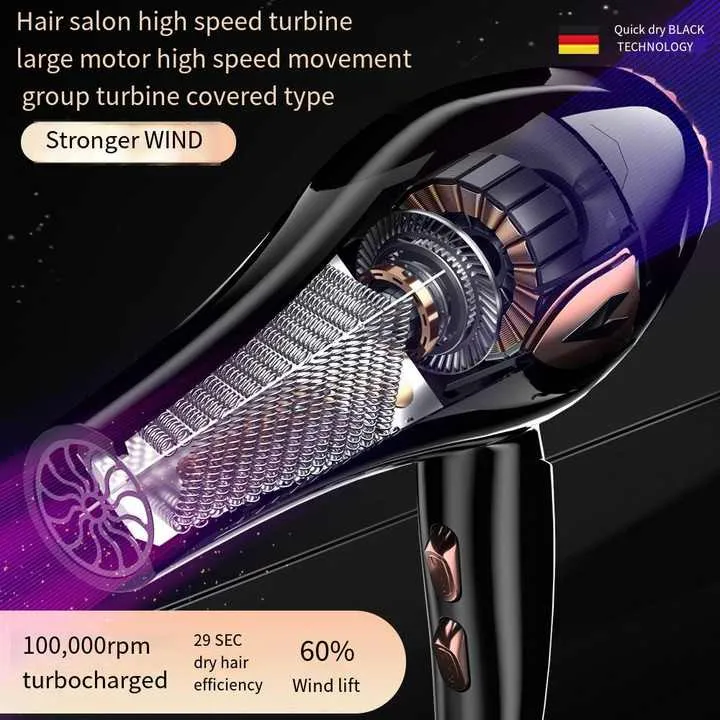 سشوار خانگی 1800w دای هرت مدل BG-D9 - تصویر 3
