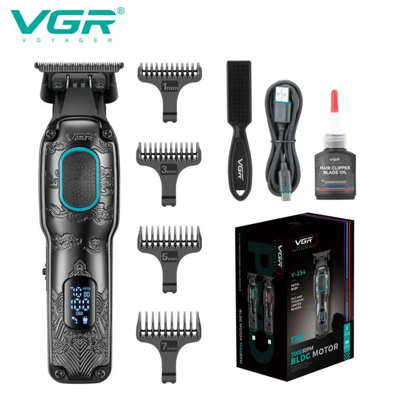 ماشین اصلاح موی سر و صورت شارژی وی جی ار مدل v-254 - تصویر 4