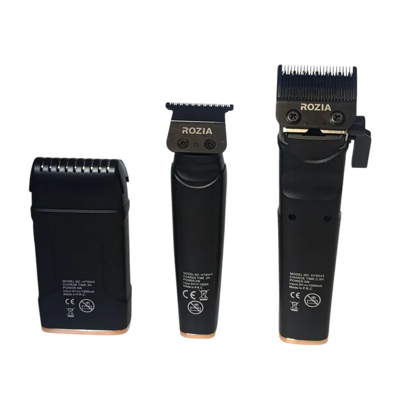 ماشین اصلاح موی سر و صورت شارژی روزیا پرو مدل HT9543 مجموعه 3 عددی - تصویر 3