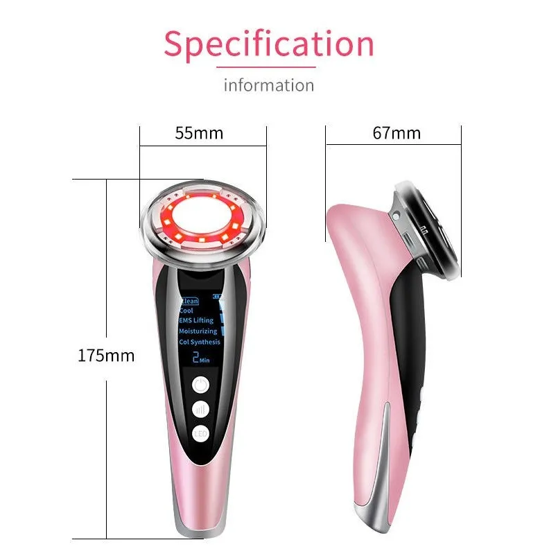 دستگاه جوانسازی مدل D022 EMS- Hot and Cool Skin Care - تصویر 4