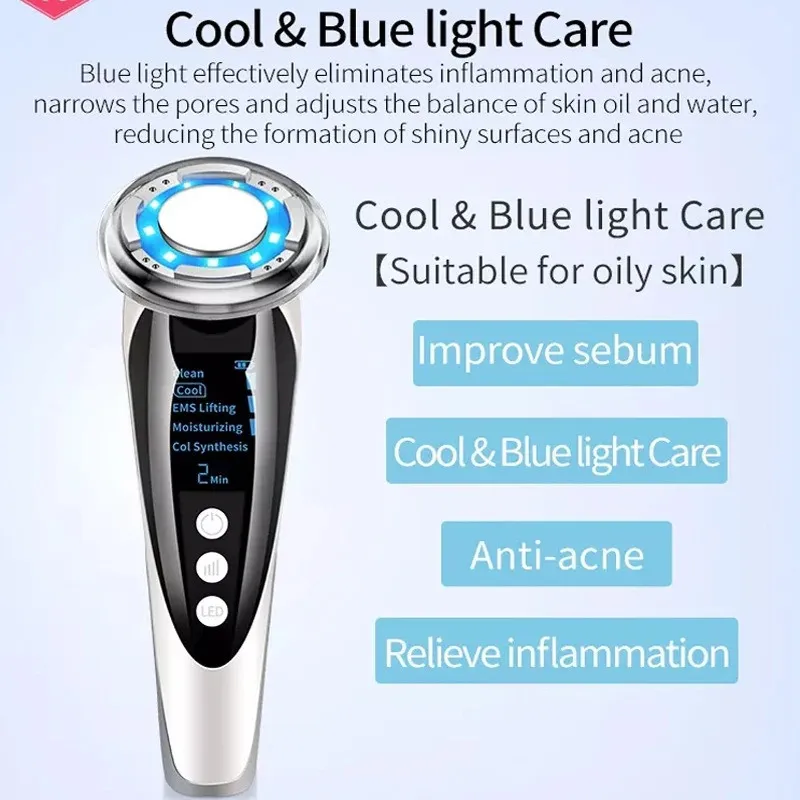 دستگاه جوانسازی مدل D022 EMS- Hot and Cool Skin Care - تصویر 6