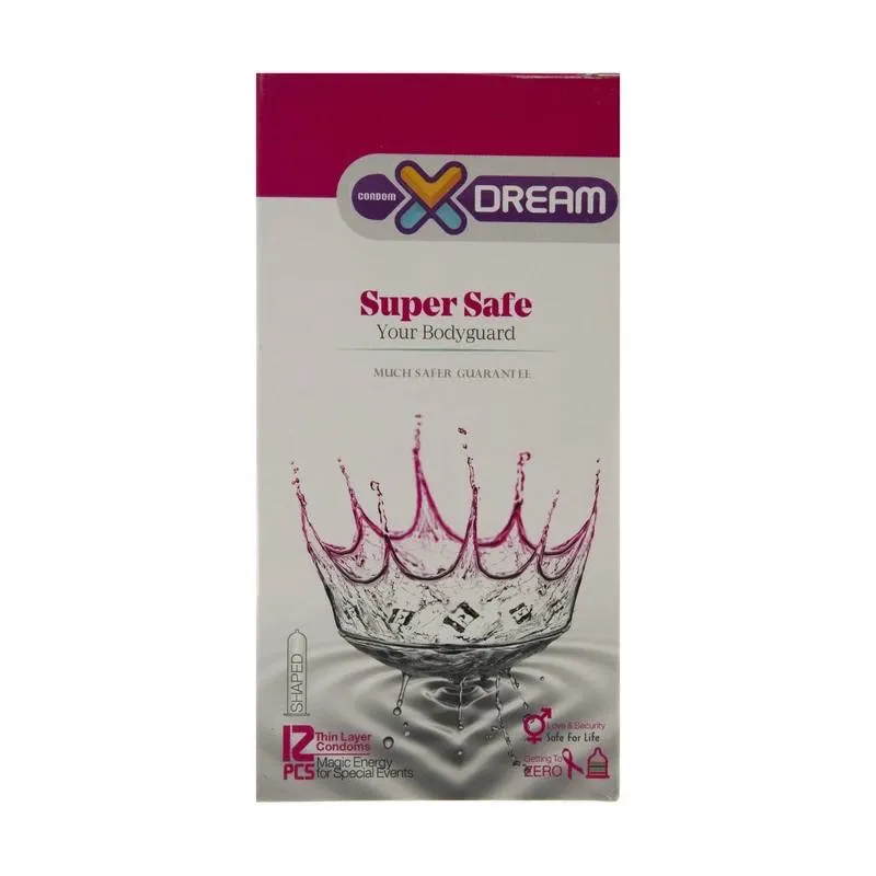 کاندوم ایکس دریم مدل Super Safe بسته 12 عددی - تصویر 2