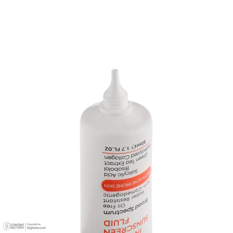 فلوئید ضد آفتاب بدون رنگ صورت بردون spf50 مدل Broad Spectrum محافظ UVA،UVB مناسب پوست‌های چرب و آکنه‌دار حجم 50 میلی لیتر - تصویر 3