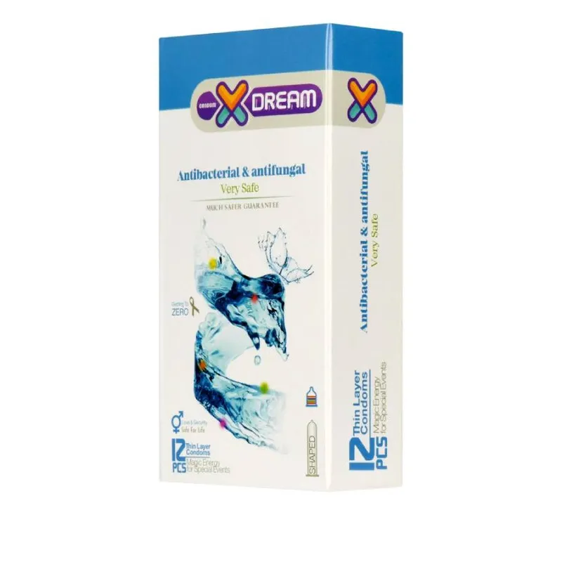 کاندوم ایکس دریم مدل Antibacterial and Antifungal بسته ۱۲ عددی - تصویر 2