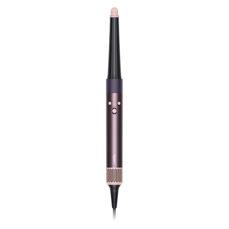 سشوار برسدار حالتدهنده 1300 وات دایسون مدل Airwrap id HS08 Straight+Wavy، موتور BLDC، وزن 630 گرم، دارای سری شانهدار، سری برسدار گرد پهن، کیف نگهدارنده، خشککن ملایم، متمرکزکننده باریک، متمرکزک