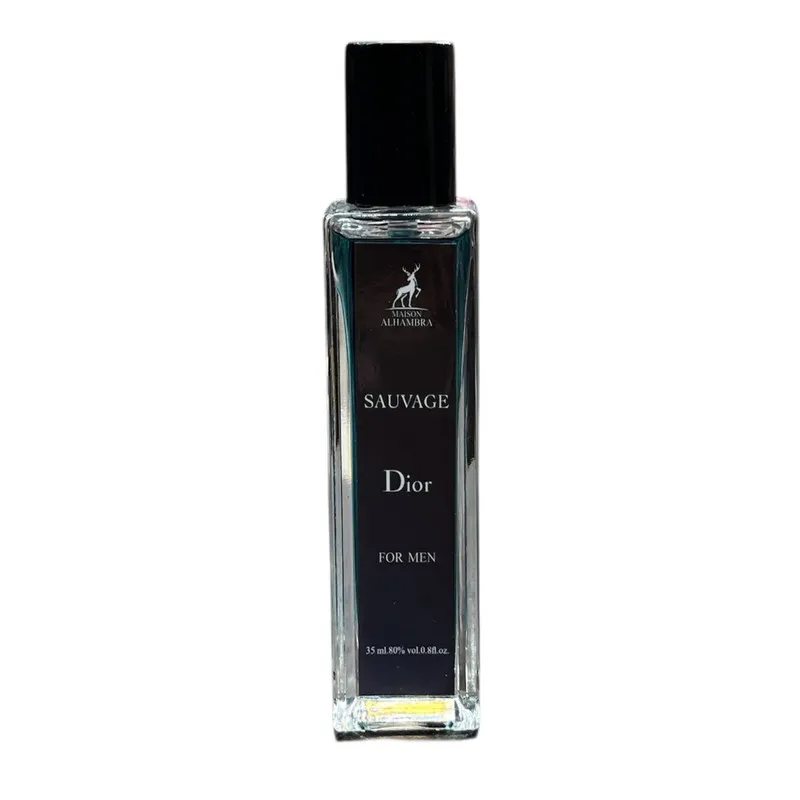 عطر جیبی مردانه الحمبرا مدل SUAVAGE DIOR با رایحه تند حجم ۳۵ میلی لیتر