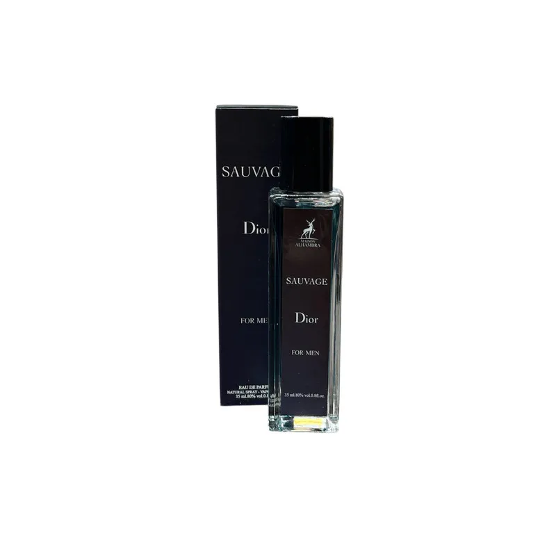 عطر جیبی مردانه الحمبرا مدل SUAVAGE DIOR با رایحه تند حجم ۳۵ میلی لیتر - تصویر 2