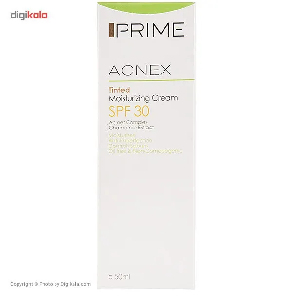 کرم مرطوب کننده رنگی پرایم مدل Acnex SPF 30 حجم 50 میلی لیتر192622 - تصویر 3