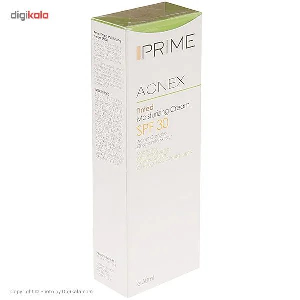 کرم مرطوب کننده رنگی پرایم مدل Acnex SPF 30 حجم 50 میلی لیتر192622 - تصویر 4