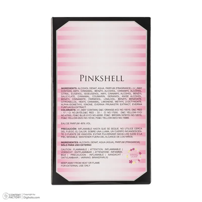 ادوپرفیوم زنانه اسپرینگ لیلیز مدل Pinkshell با رایحه خنک حجم 100 میلی لیتر - تصویر 6