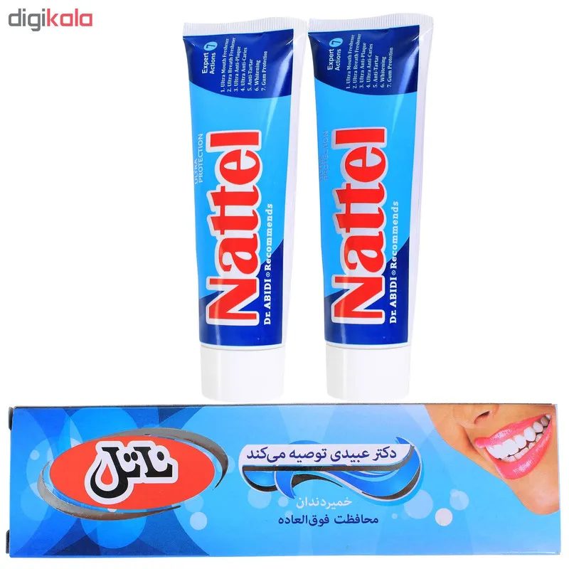 خمیر دندان ناتل کد 02 حجم 120 میلی لیتر مجموعه 2 عددی - تصویر 2