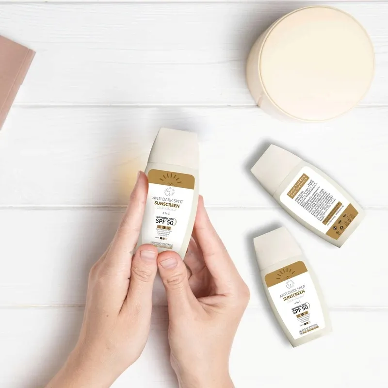 کرم ضد آفتاب و ضد لک رنگی هپسان SPF50 مدل 4 محافظ UVA ،UVB و PA++++ و حاوی ویتامین C بژ طبیعی مناسب برای پوست چرب و مختلط حجم 50 میلی لیتر - تصویر 3
