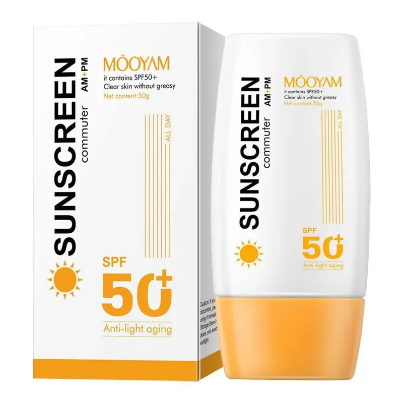 کرم ضد آفتاب بدون رنگ مویام SPF 50 مدل Commuter محافظ UVA،UVB مناسب برای انواع پوست حجم 48 میلیلیتر - تصویر 2