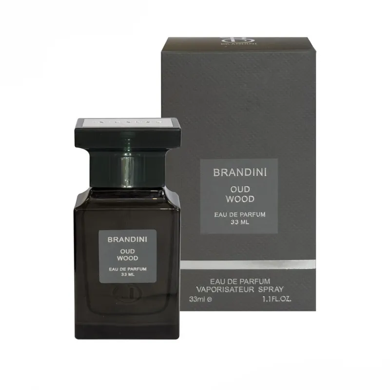 عطر جیبی مردانه برنديني مدل عود وود با رایحه گرم حجم ٣٣ میلی لیتر