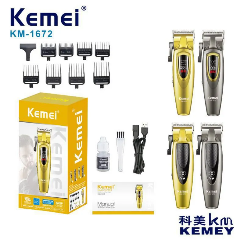 ماشین اصلاح موی سر شارژی کیمی مدل KM-1672 - تصویر 3
