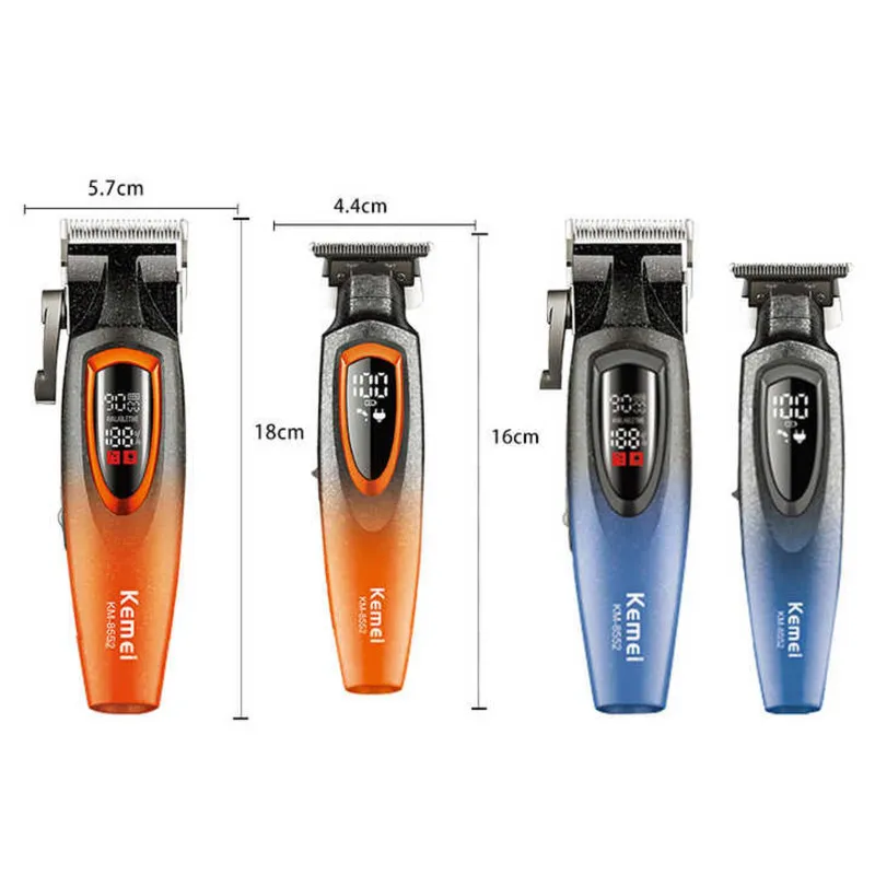 ماشین اصلاح موی سر و صورت شارژی کیمی مدل KM-8552 &amp; KM-8553 مجموعه 2 عددی - تصویر 3