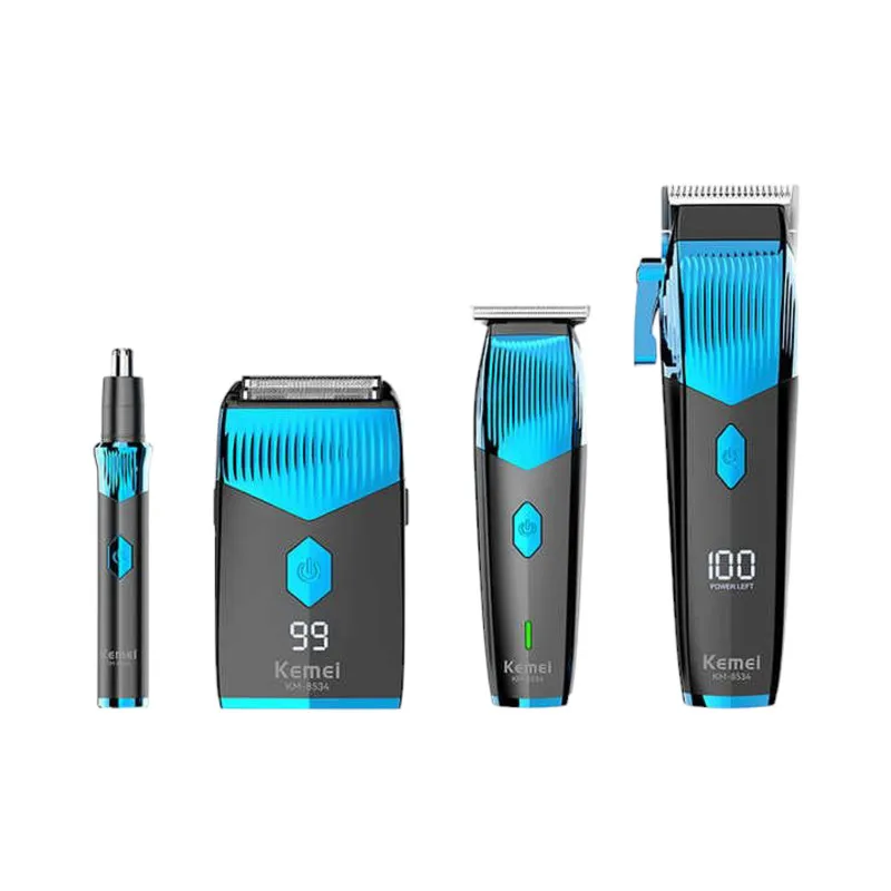 ماشین اصلاح موی سر و صورت کیمی مدل KM-8534 مجموعه 4 عددی