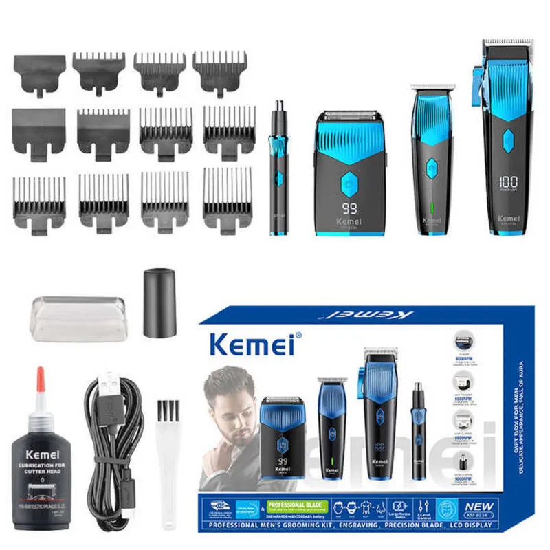 ماشین اصلاح موی سر و صورت کیمی مدل KM-8534 مجموعه 4 عددی - تصویر 6