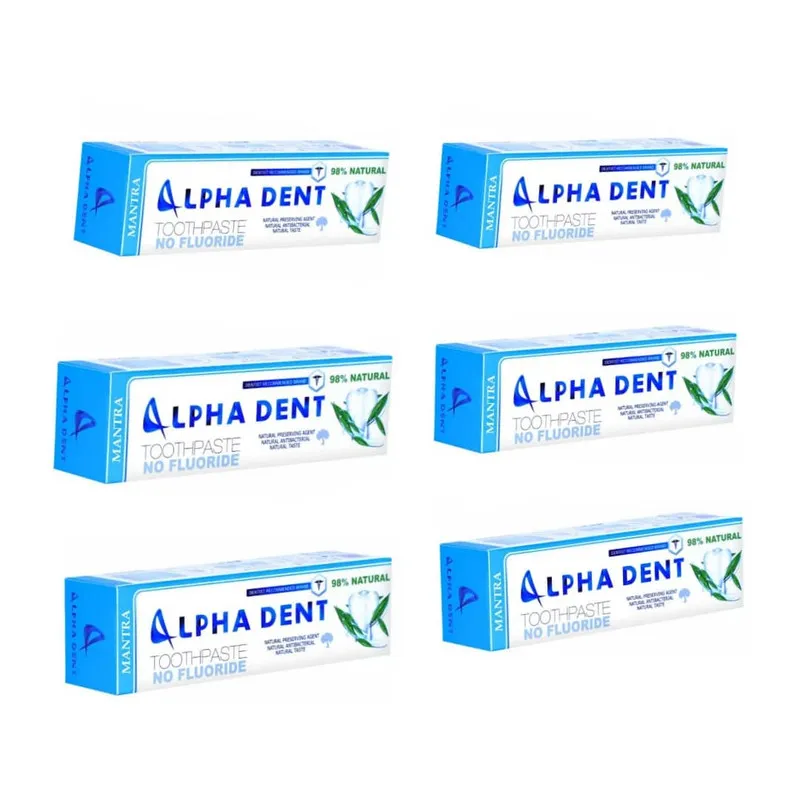 خمیر دندان آلفادنت مدل mantra حجم 75 میلی لیتر بسته شش عددی - تصویر 2