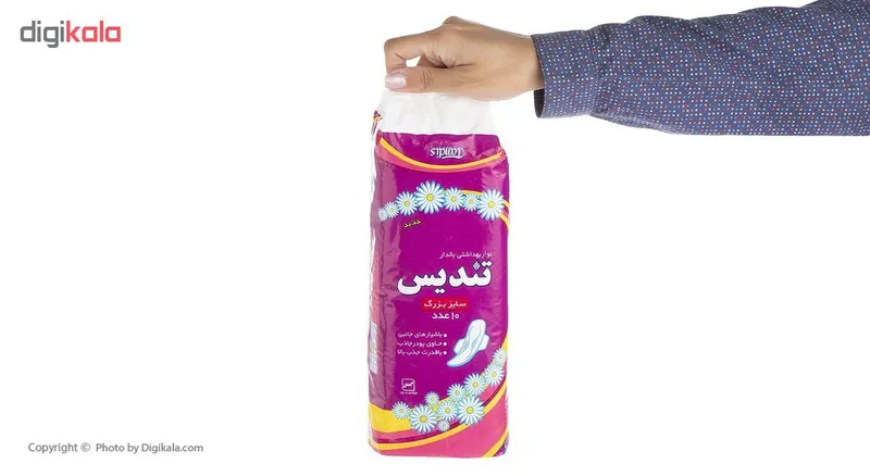 نوار بهداشتی بالدار تندیس بسته 10 عددی - تصویر 4