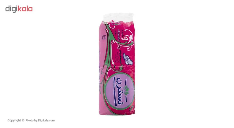 نوار بهداشتی بالدار مشبک نسترن مدل Pink بسته 10 عددی - تصویر 2