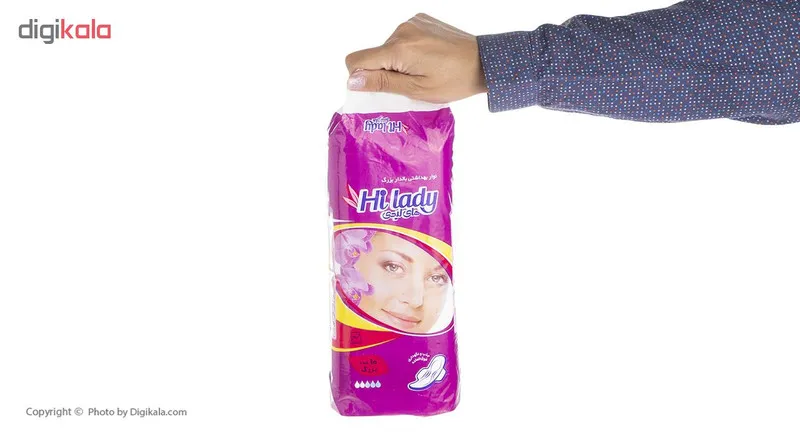نوار بهداشتی بالدار های لیدی مدل Purple بسته 10 عددی - تصویر 4