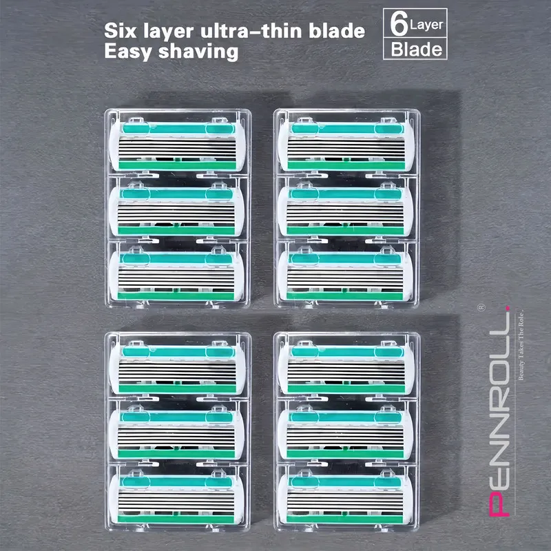 تیغ یدک پنرول مدل PRCL - Razor Refills 6 X3 بسته 3 عددی - تصویر 2