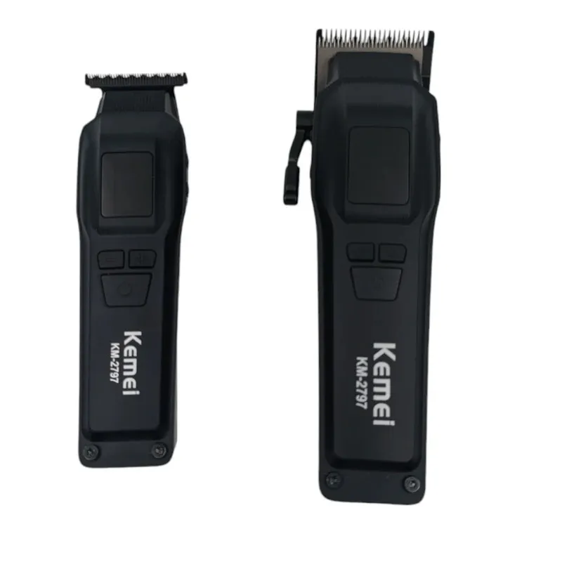 ماشین اصلاح موی سر و صورت شارژی کیمی مدل KM-2797-plus بسته 2 عددی - تصویر 2
