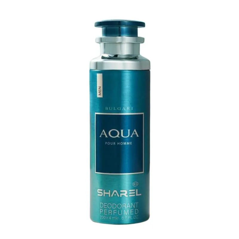 اسپری بدن مردانه شارل مدل Aqua حجم 200 میلی لیتر