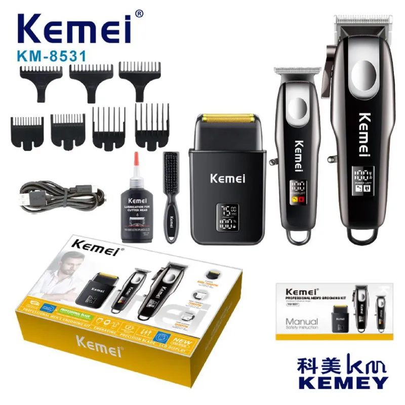 ماشین اصلاح موی سر و صورت شارژی کیمی مدل km-8531 - تصویر 2