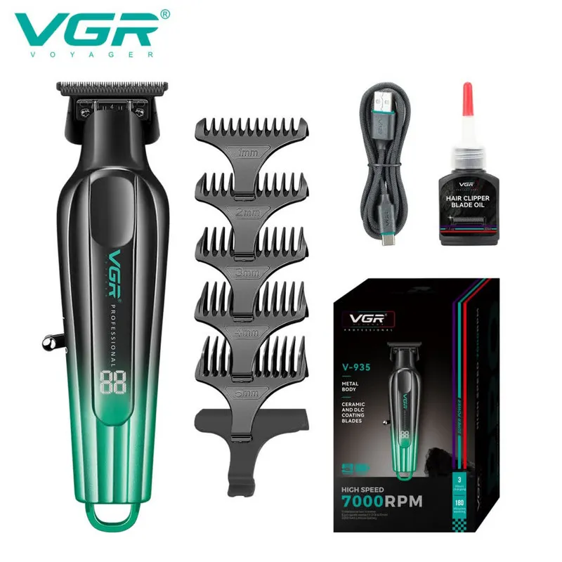 ماشین اصلاح موی سر و صورت شارژی وی جی ار مدل V-935 - تصویر 2