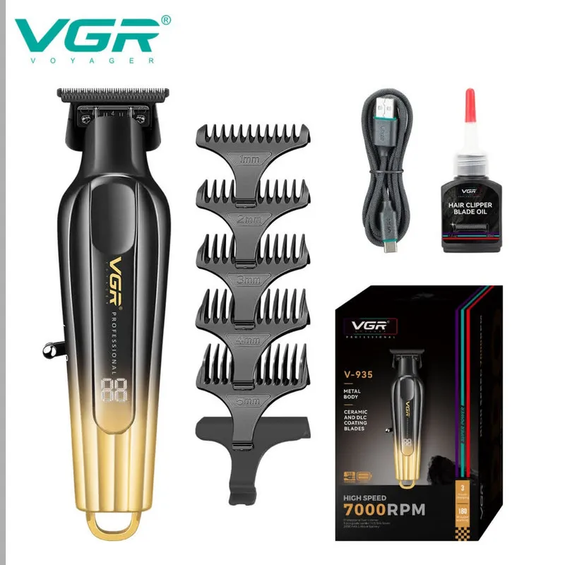 ماشین اصلاح موی سر و صورت شارژی وی جی ار مدل V-935 - تصویر 4