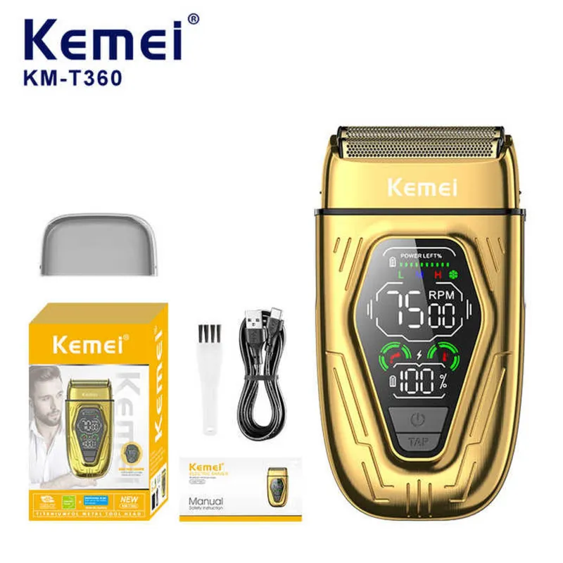 ست ماشین اصلاح موی صورت و بدن شارژی کیمی مدل KM-T360 - تصویر 2