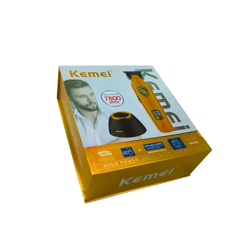 ماشین اصلاح تریمر موی سر و صورت شارژی کیمی مدل km-2236-plus - تصویر 6
