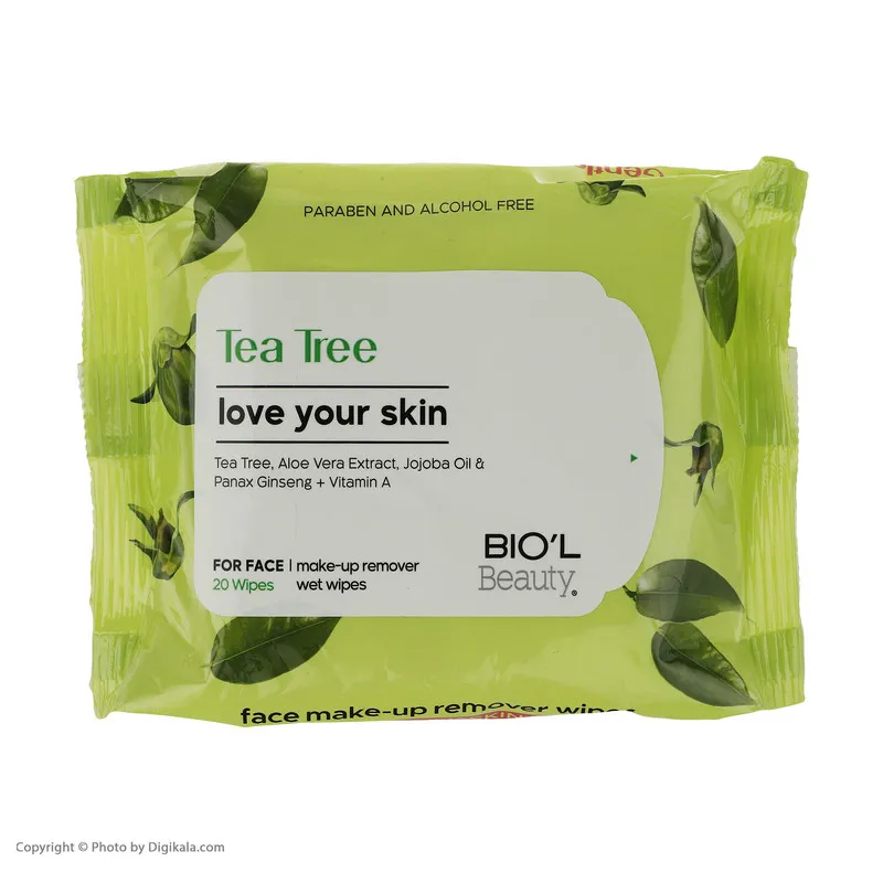 دستمال مرطوب بیول مدل Tea Tree بسته 20 عددی - تصویر 3